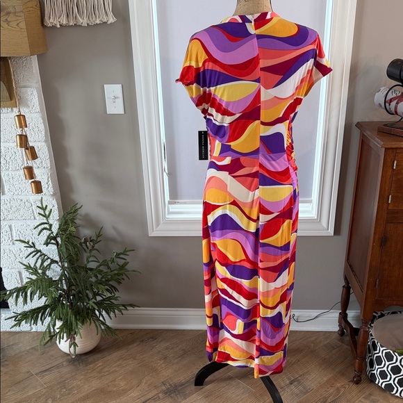 🆕 Donna Morgan Vibrant High Low Dress Size 10 - Picture 4 of 6